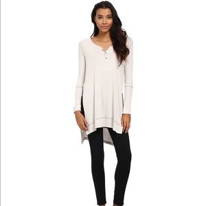 Free People Gwen Drippy Thermal Henley Tunic